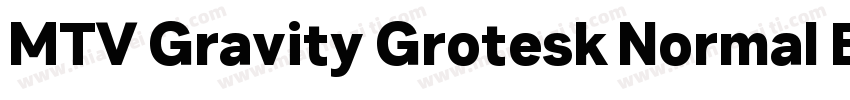 MTV Gravity Grotesk Normal Bold Ita字体转换